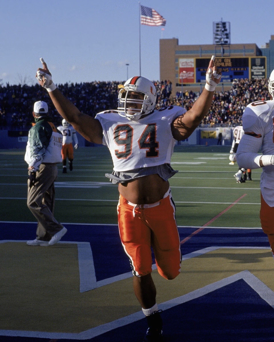 Dwayne The Rock Johnson University Of Miami Football 8x10 PHOTO