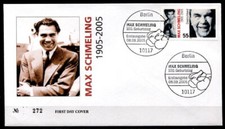 Boxen. Max Schmeling (1905-2005). FDC(3-2). Berlin. BRD 2005