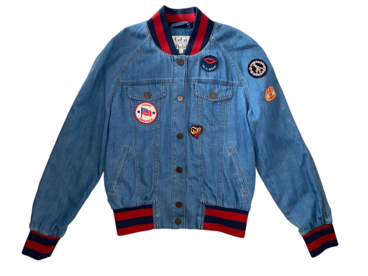 Hilfiger denim bomber jacket discount
