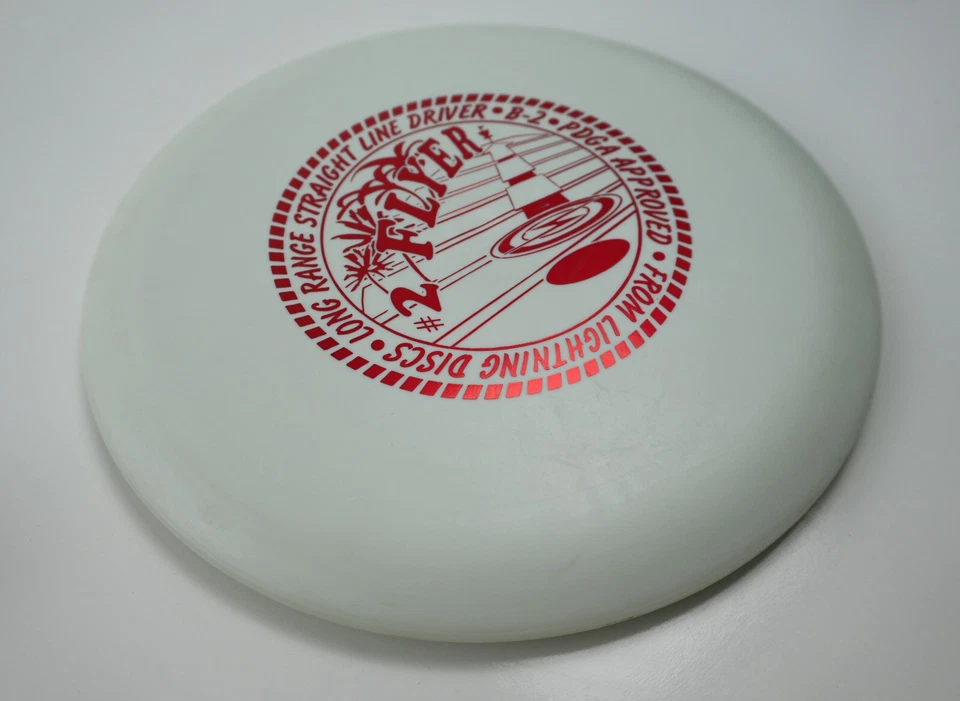 Lightning Disc Golf Glow #2 Flyer Midrange Disc B-2 Rare Pfn Oop - Image 2 of 4