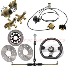 Brake Master Cylinder Caliper Assembly Disc Rotor 3 or 4 Studs for Go Kart Carts