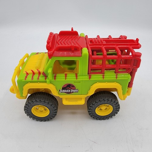 Jurassic Park Imaginext 4x4 and 2 Plush Dilophosaurus Velociraptor Dinosaurs - Picture 3 of 11