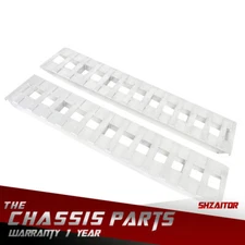 72''x15'' 6FT Aluminum Trailer Ramps 6500LBS Car Trailer Truck Hook End 2 Ramps