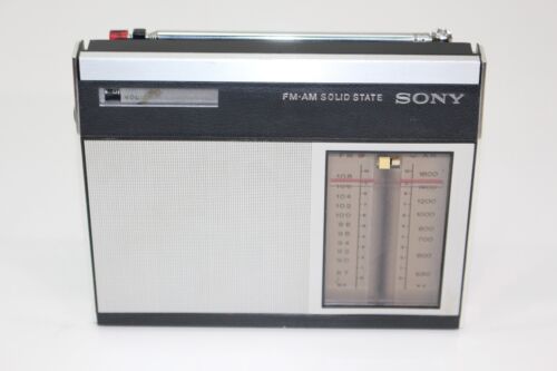 VTG Sony 6F-19W Radio FM/AM 9 Transistor Receiver 1970's Solid State Tokyo Japan - Picture 5 of 24