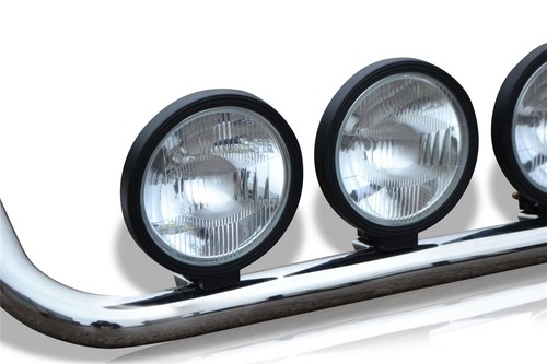 Roof Bar + Spot Lamp For Mercedes Atego Stainless Steel Front Light Truck CHROME - Picture 2 of 8