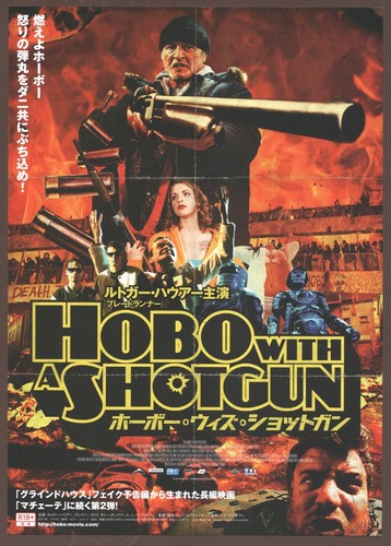 Hobo with a Shotgun 2011 mini poster Chirashi flyer Rutger Hauer Japan