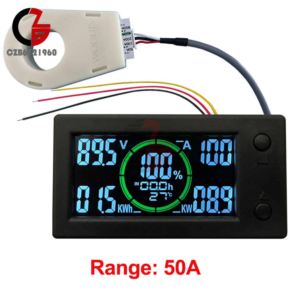 DC0-300V 50A/100A/200A/400A Bluetooth Voltage Current Power Energy - Foto 5