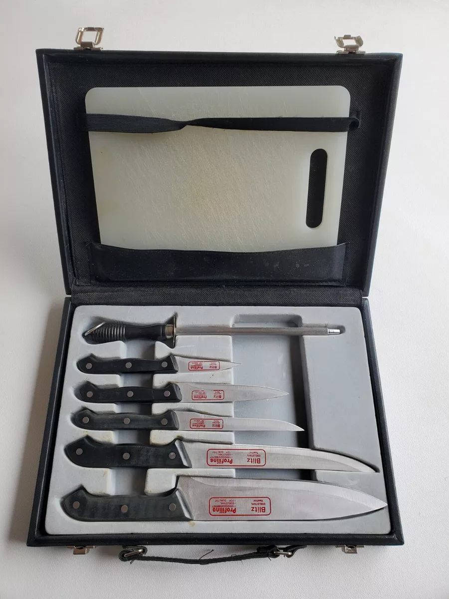 SMI - 6 Pcs Solingen Butcher Knife Set Professional Boning Knife Meat Knife  Sharpening Steel Rod Sharp Kitchen Knives Solingen Knife - Made In Germany