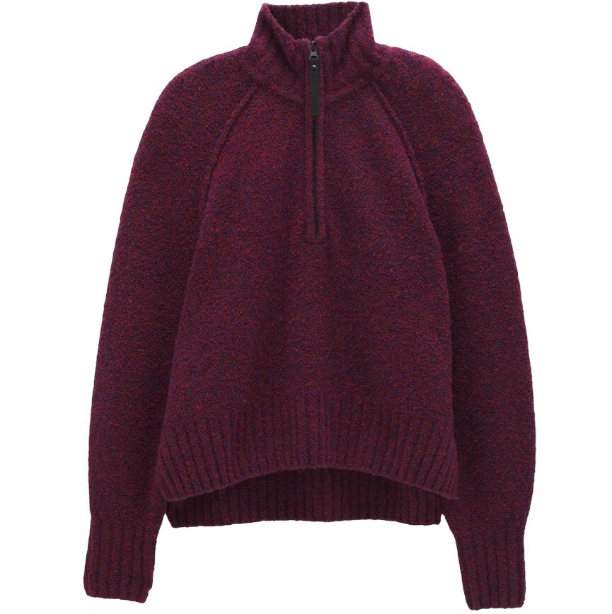 NEW prAna $119 WOMEN'S BLAZING STAR SWEATER IN MULBERRY SZ M