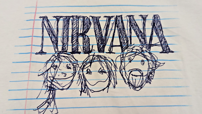 Vintage Nirvana 1997 T-Shirt New NOS Deadstock Wild Oats Notebook