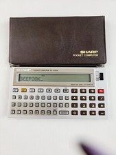 Sharp PC-1250A Pocket Computer w/ Case & New ...