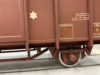 Grande Maquette De Train Arma - Wagon Tombereau à Toit Ouvrant - Présentation - Occasion