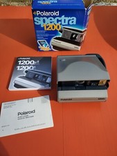 Polaroid Spectra 1200i camera With owners manual, orig box