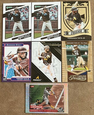 Fernando Tatis Jr. 2021 Panini Lot of 7 w/ Livestream Vector Crusade Timeless ++