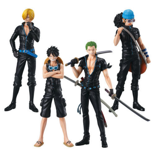 BANDAI SUPER ONE PIECE STYLING FILM GOLD 1 FIGURE SET  LUFFY,SANJI,ZORO,USOPP