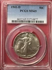 1941-D Walking Liberty Half Dollar, PCGS MS-65 Great  Luster!