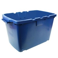 Coral 55 Litre Blue Outdoor Kerbside Waste Recycling Box / Storage Box