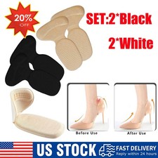 4pcs Heel Grip Pads Anti-Slip Shoe Inserts for Comfort Blister Prevention