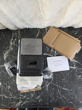 onn Portable Cassette Recorder AC/Battery Player with tape Works ONA13AV504