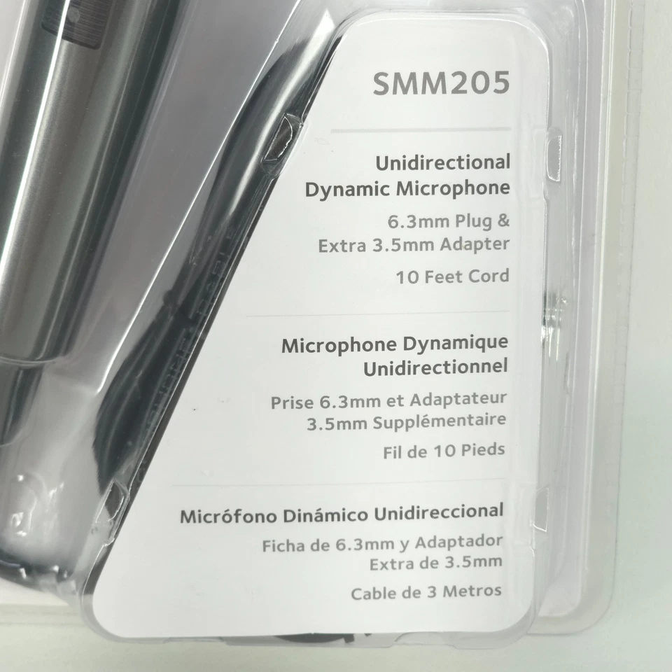 Wired Microphone for Karaoke Black Unidirectional Dynamic Vocal Microphone NEW - Image 4 of 4