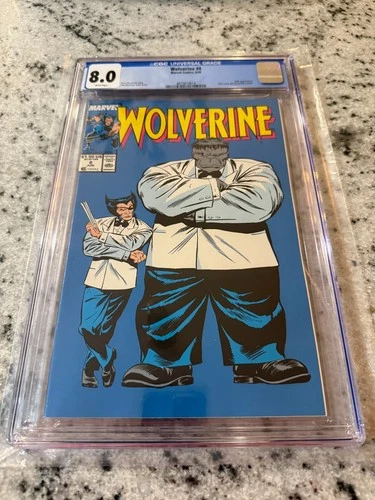 Wolverine # 8 CGC Graded 8.0 Marvel Comic Book 1989 Mr. Fixit JH23