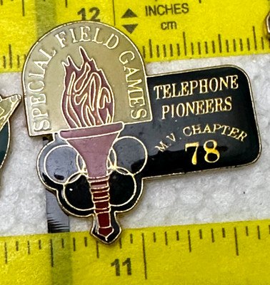 VTG Special Field Games Telephone Pioneers M.V. Chapter 78 Tack Pin collectible
