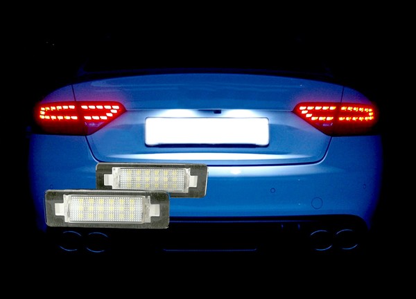 Kennzeichenbeleuchtung Kennzeichenleuchte LED SMD Mercedes C E Klasse W202 W210-image