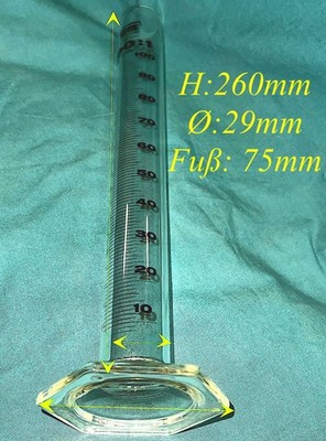 2x 100ml Messzylinder Hirschmann Techcolor Labor Volumenmessung Graduierung 0,75