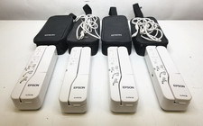 Lot of 4 Epson ELPDC06 Portable USB Document Camera w/cases -POWER TESTED-