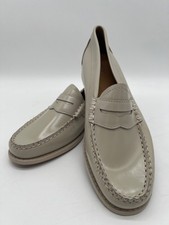 G.H. Bass Womens Beige Weejuns Penny Loafers Size 9 Leather Slip-On New
