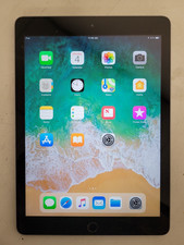 Apple ipad 5th Gen 9.7"A1822 grey 128gb storage 2gb ram unlock WiFi GCGVTHQTHLFD