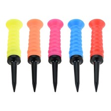 5Pcs Golf Tees plastic 3 1/4 inch Unbreakable Golf Rubber Tees Golf Accessories