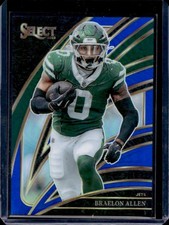 2025 Panini Select Braelon Allen Club Level Blue Prizm #/99 Jets