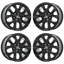 19" Cadillac CTS 2014-2019 Sedan Gloss Black wheels rims Factory OEM set 4751