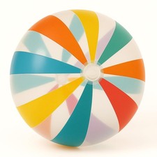 GIFTEXPRES 40" Striped Beach Ball - Giant Transparent Inflatable 40",