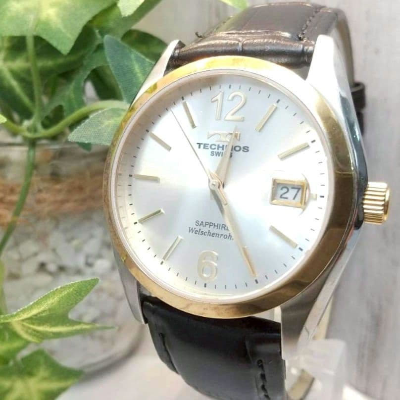 Working Item Technos Watch Date Function 10 Atm W… - image 1