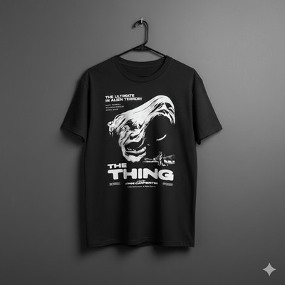 The Thing Movie Graphic T-Shirt John Carpenter Sci-Fi Horror Unisex Tee - S623