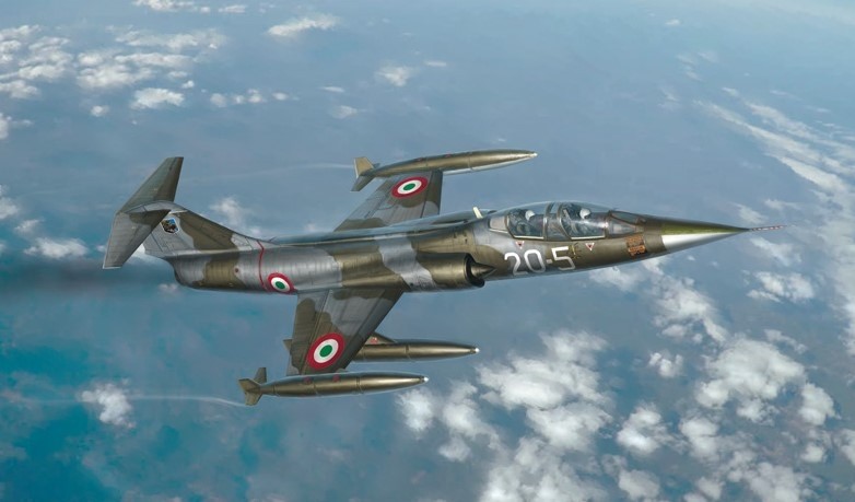 Kit TF-104G Starfighter AMI Italeri pour réussir facilement votre première maquette d'avion