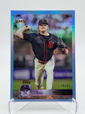 LOGAN WEBB 2025 Topps Archives 1996 Design #189 | Blue Foilboard /25