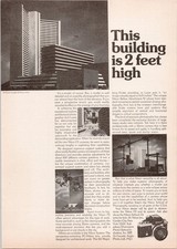 Nikon F2 Camera Vintage 1974 Print Ad Architectural Photography 8x11in