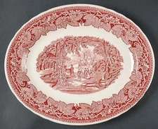 Furnivals Vista Pink Oval Serving Platter 4324428