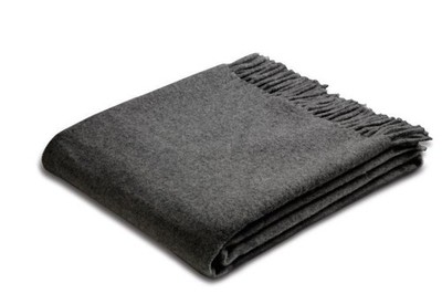 Schurwoll-Plaid, Anthracite Wool, 676290