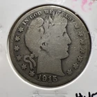 1915 S Barber Half Dollar 50¢