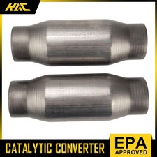 Pair 3 Inch Universal Catalytic Cat Converter High Flow Stainless Steel 410300 Pair 3 Inch Universal Catalytic Cat Converter High Flow Stainless Steel 410300