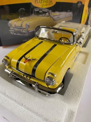 Sun Star 1/18 1955 Pontiac Star Chief Conv. Gelb/Weiß 5059 Neu 541