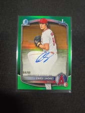 2025 Bowman Draft 1st Bowman Chase Shores Green Auto 64/99