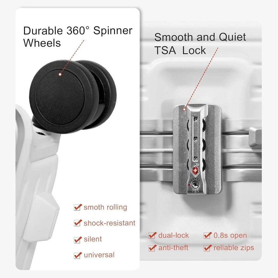 Maleta de mano Noble aprobada por la aerolínea TSA (20 pulgadas) Foto 4 de 4