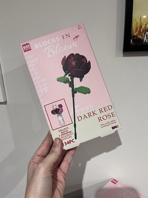 Block Tech Dark Red Rose Bausteine Neu