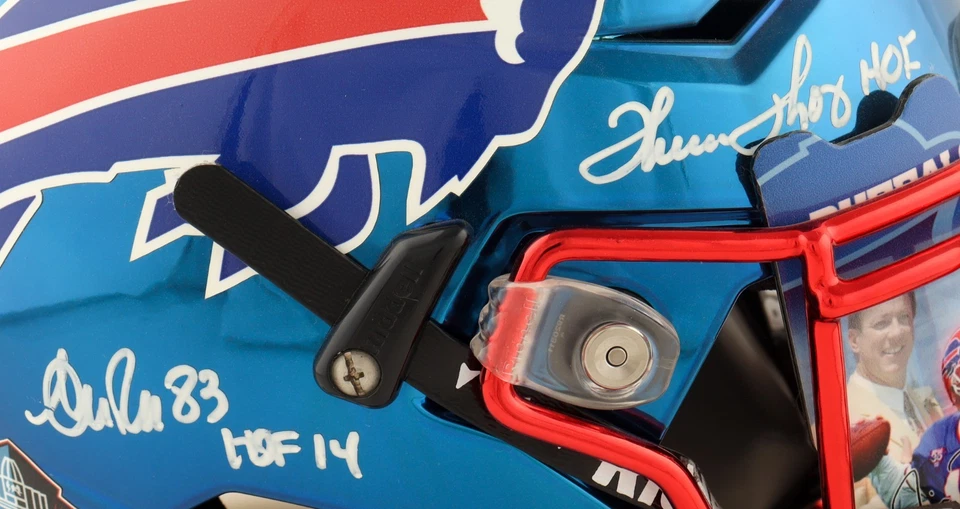 Bills Full-Size Authentic On-Field Flash Speed-Flex Helmet Signed By (5) Kelly,  - Image 3 of 4