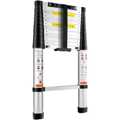 #ad Uimoso Telescoping Ladder Aluminum Extension Step 12.5 ft Multi purpose Portable $79.99